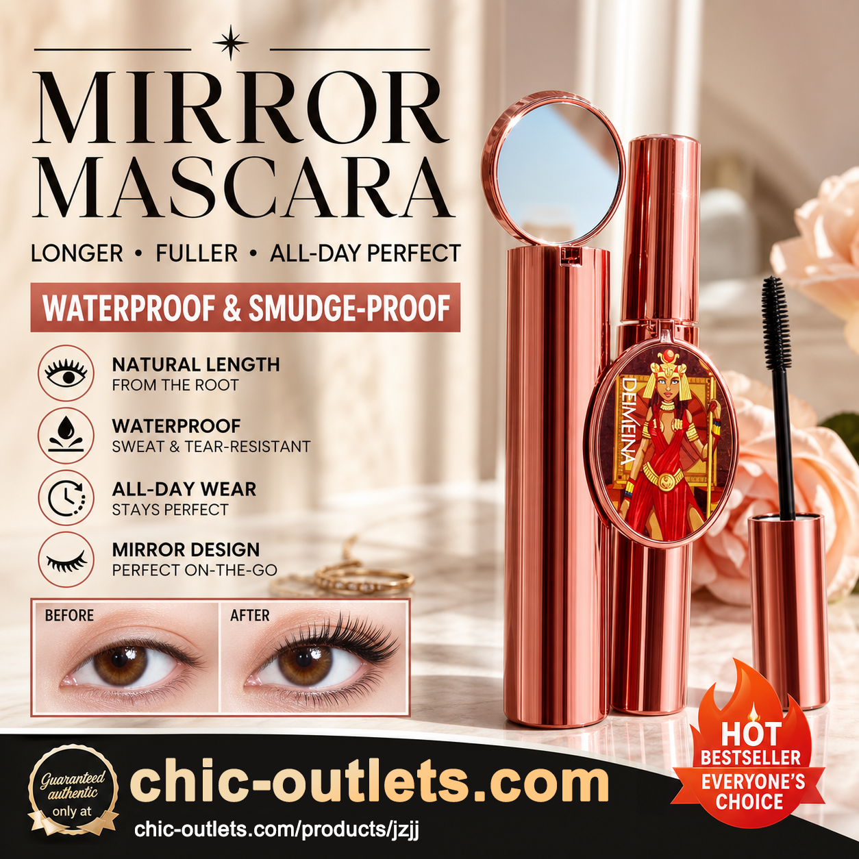 🎁 Special Surprise Offer 50% OFF! ✨️Recommended by beauty bloggers! 👱♀️Enlarge your eyes and restore your beauty!4D Mascara Lengthening and Volumizing Eyelashes