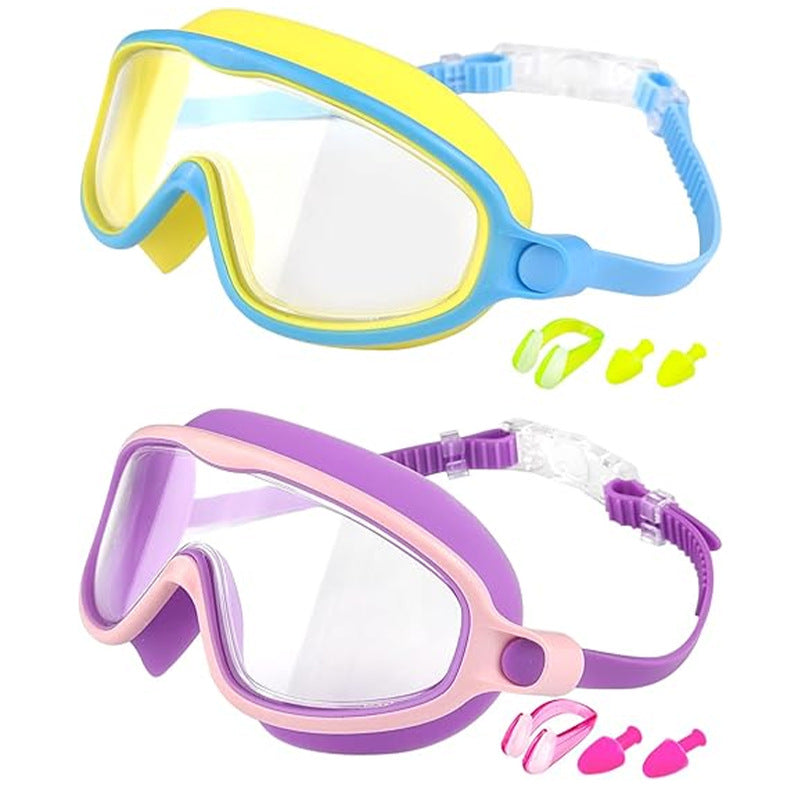 š„LIMITED SALE 50% OFF!!š#1 BestsellingšāāļøHD children's large frame waterproof and anti-fog swimming goggles