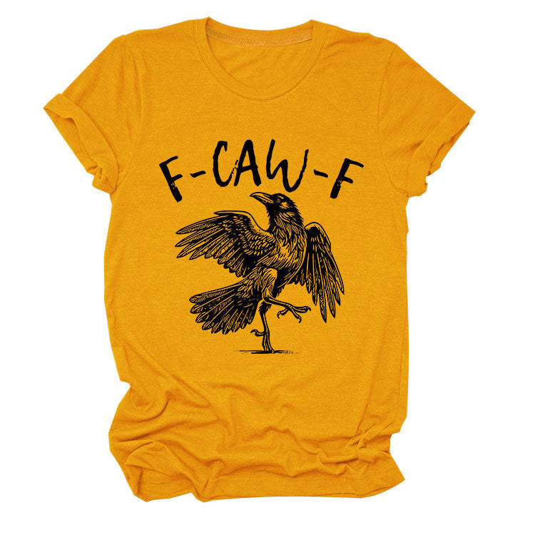 💥Surprise Price: Only £10.99!!🖤🐦⬛Humorous Crow Graphic T-Shirt – Say It With a Caw!
