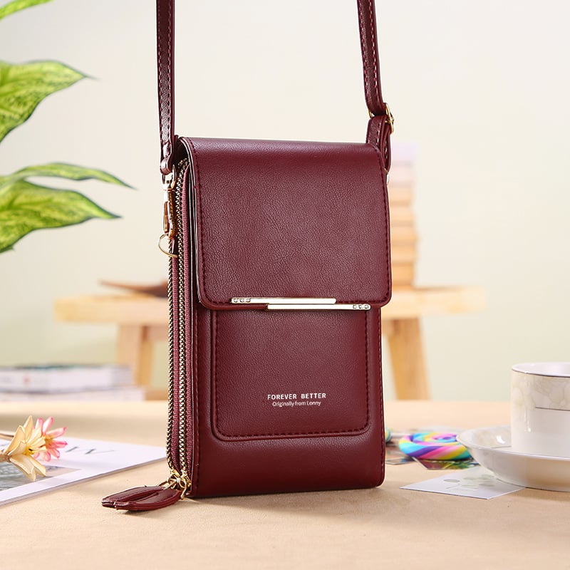 🏆Last Day Promotion:ONLY £7.99!!👜📱 Simple and elegant women's touchscreen crossbody phone wallet