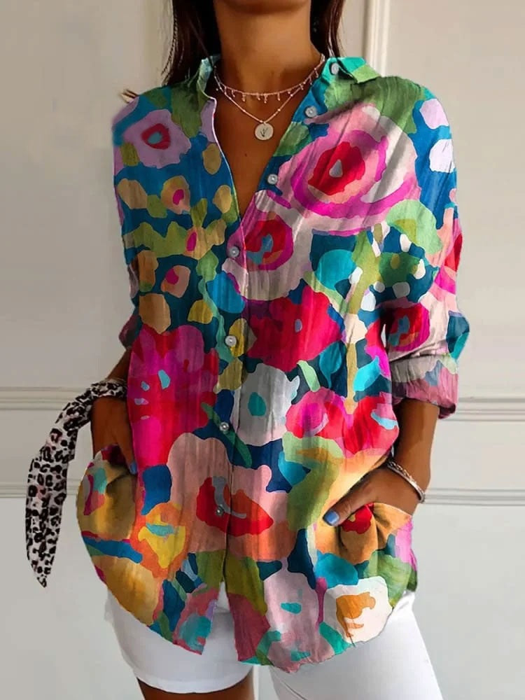 💖2025 NEW TYPE SALE 49% OFF💖Stylish Printed Button - Down Shirts for Women