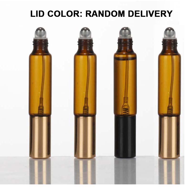 4PCS 10ml Essential Oil Roller Sprayer Dual-head Bottle