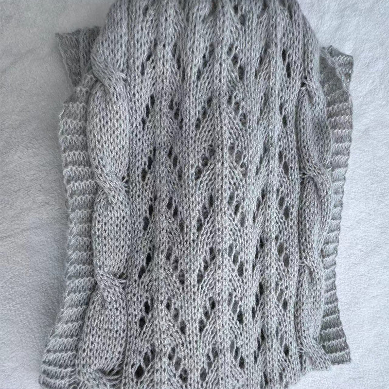 🎁Christmas Sale 50% OFF!!🔥Women’s Cut-out Knitted Shawl with Double Sleeves