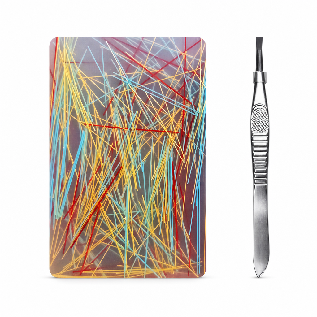 ⏳LAST DAY SALE ONLY £6.99!!🌸Rectangular Skin Picking Fidget Toy with Tweezers