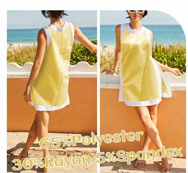 ⏰Hot Sale 50% OFF🔥Women's Casual Color Block Sleeveless Tops Matching Shorts with Pockets