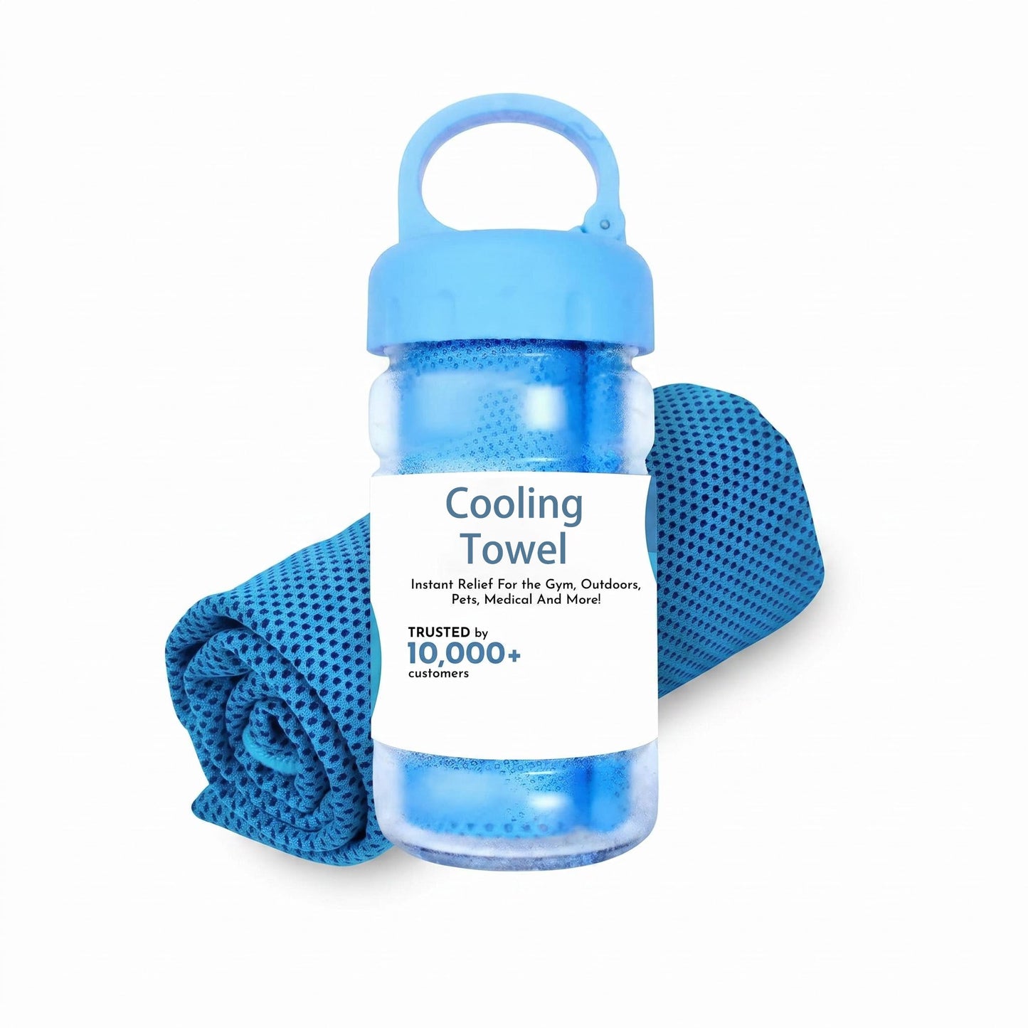 🔥Summer Hot Sale - BUY 1 GET 1 FREE(Each only ￡3.49)!!⚡50K+ SOLD!❄️Cold Sweat Towel You Can Use Anywhere, Anytime! Reusable Soft Absorbent Cooling Portable2