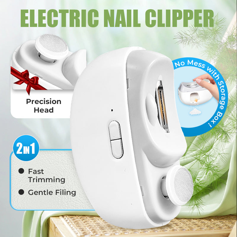 🔥2025 HOT SALE 49% OFF🔥 2 in 1 Electric Polishing Automatic Nail Clippers