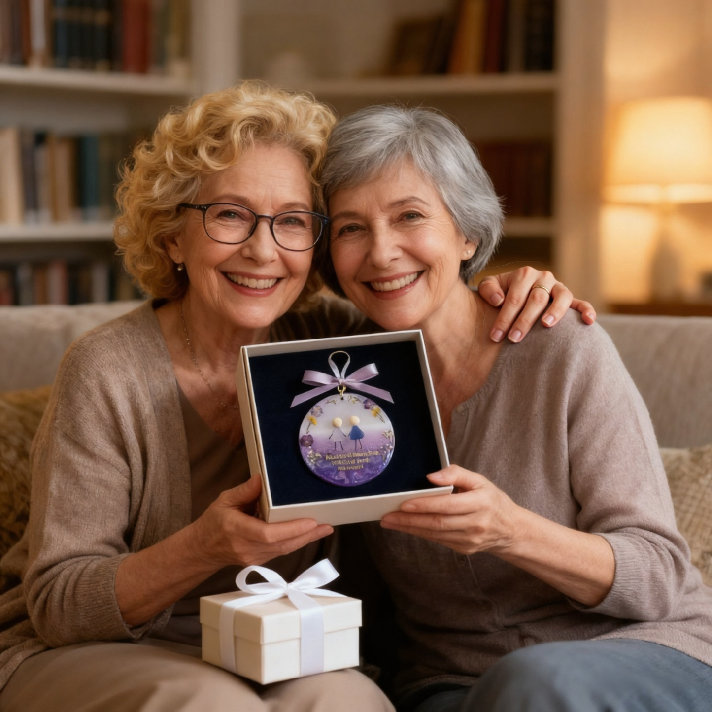 💜Timeless Bonds Sea Glass Christmas Ornament✨Shaped by Nature & Crafted by Hand🪻