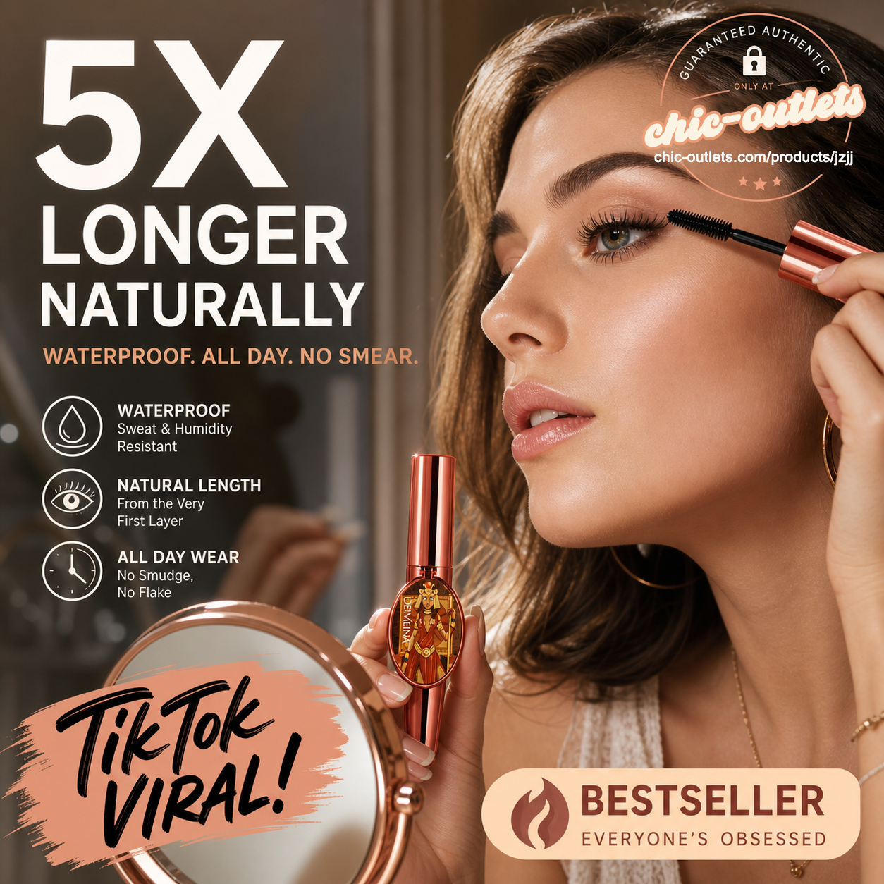 🎁 Special Surprise Offer 50% OFF! ✨️Recommended by beauty bloggers! 👱‍♀️Enlarge your eyes and restore your beauty!4D Mascara Lengthening and Volumizing Eyelashes