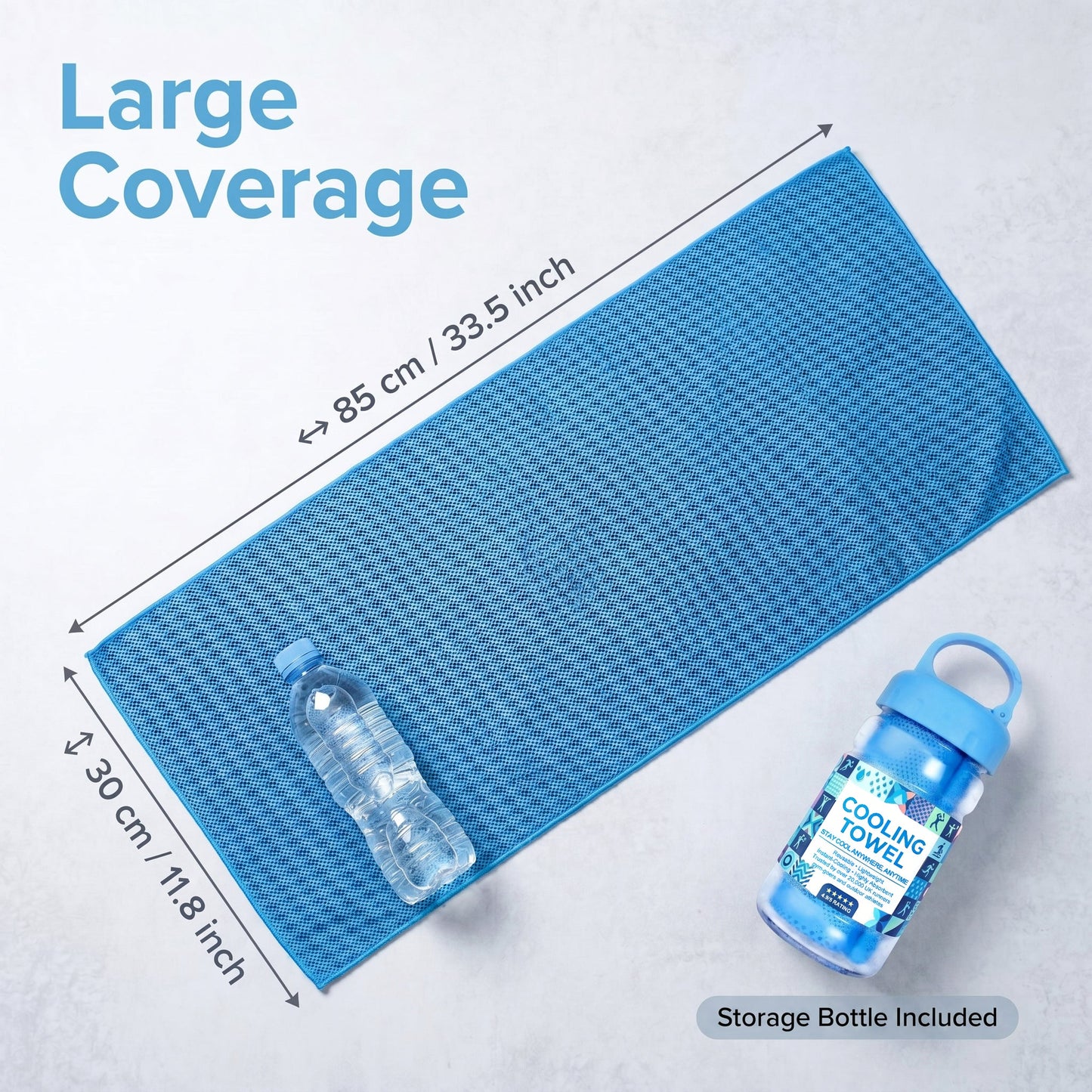 🔥Summer Hot Sale - BUY 1 GET 1 FREE(Each only ￡3.49)!!⚡50K+ SOLD!❄️Cold Sweat Towel You Can Use Anywhere, Anytime! Reusable Soft Absorbent Cooling Portable1