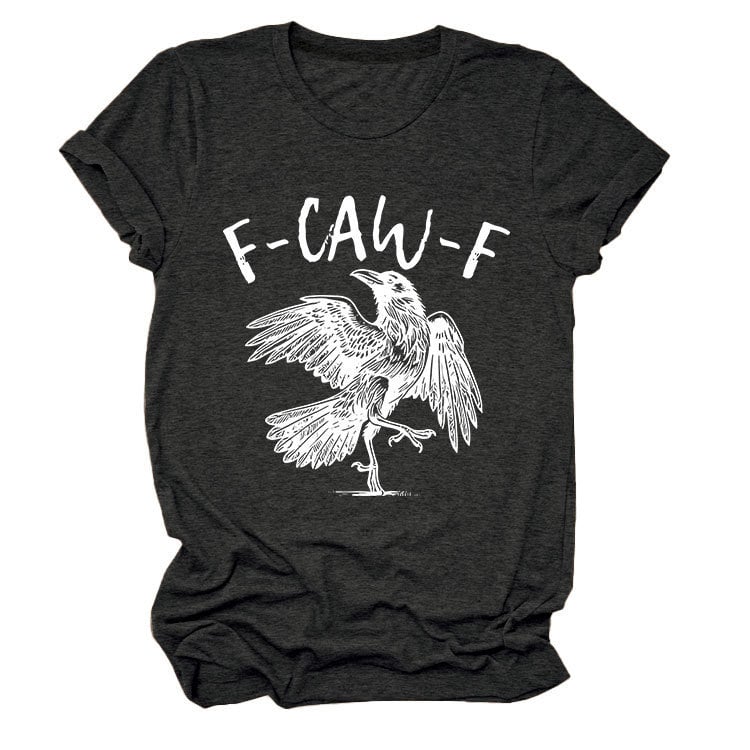 💥Surprise Price: Only £10.99!!🖤🐦‍⬛Humorous Crow Graphic T-Shirt – Say It With a Caw!