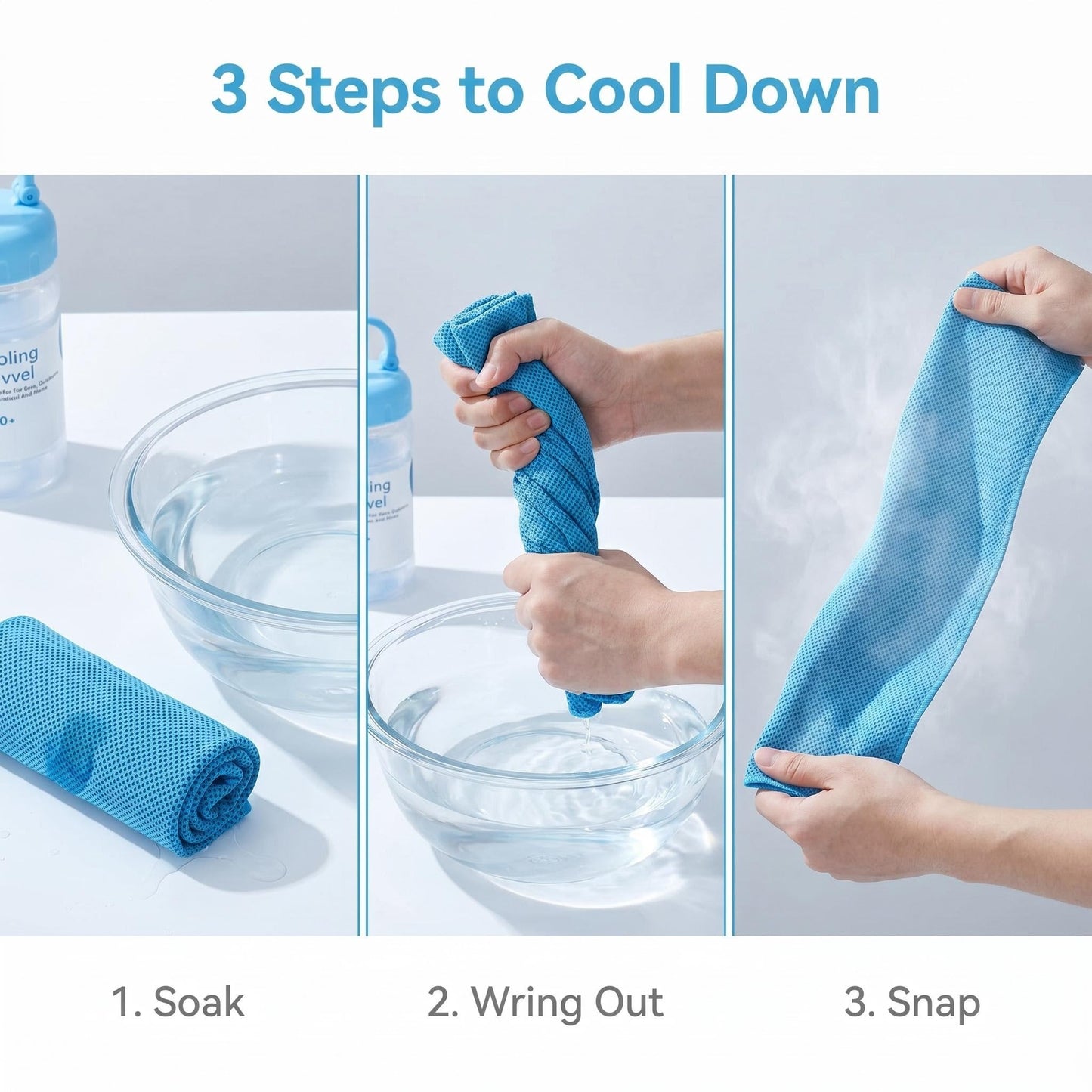 🔥Summer Hot Sale - BUY 1 GET 1 FREE(Each only ￡3.49)!!⚡50K+ SOLD!❄️Cold Sweat Towel You Can Use Anywhere, Anytime! Reusable Soft Absorbent Cooling Portable2