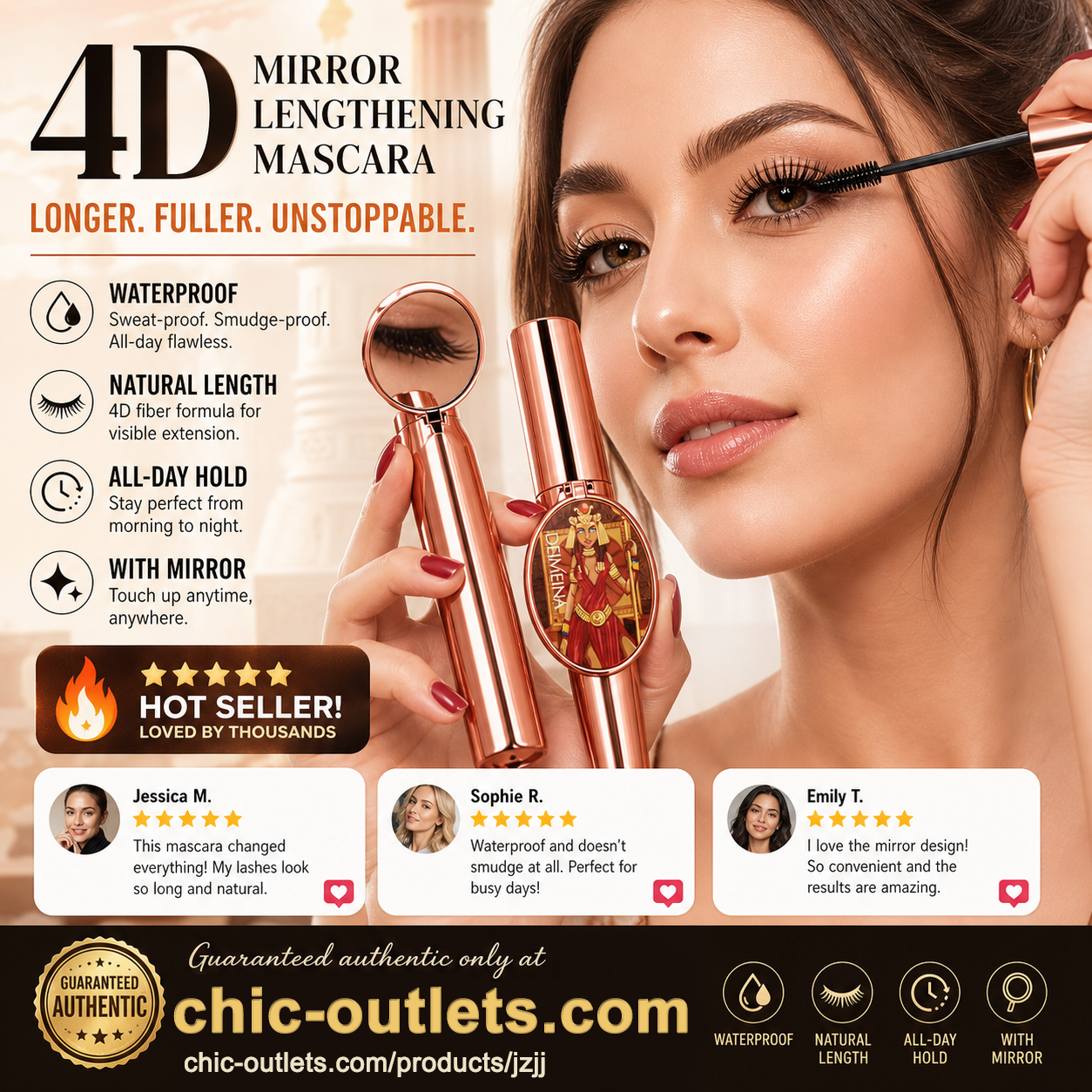 🎁 Special Surprise Offer 50% OFF! ✨️Recommended by beauty bloggers! 👱‍♀️Enlarge your eyes and restore your beauty!4D Mascara Lengthening and Volumizing Eyelashes