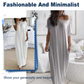 🔥Last Day Special Discount💃Women's Summer Casual Loose Solid Color Short-Sleeve Long Dress