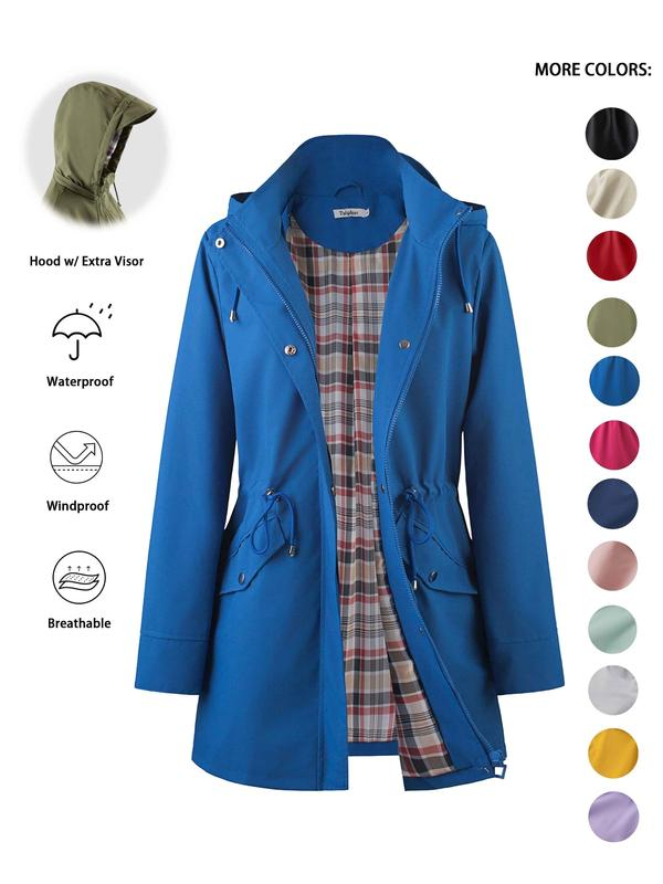 🔥This Week's Special Price:£25.99!!🧥💦Womens Chic. Lightweight. Waterproof Jacket🍃-Unleash Style and Durability in Any Storm!2
