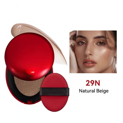 🔥🎉2025 HOT SALE 🎉Buy 1 Get 1 Free✨High-Coverage Hydrating Long-Lasting Red Cushion Foundation