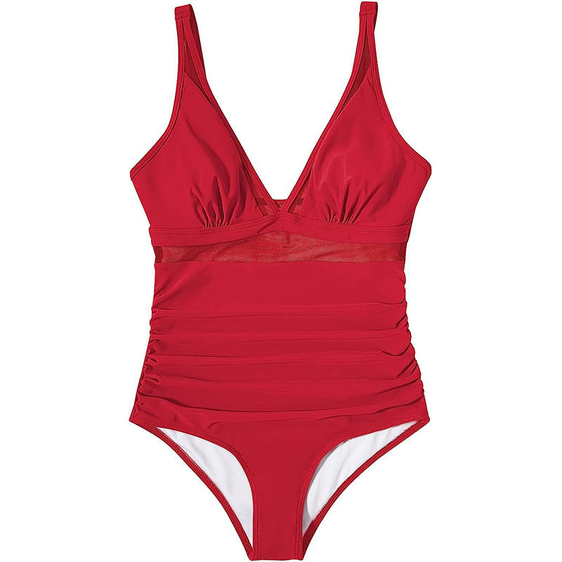 🏖️ Pre-Summer Sale 50% OFF🏝️Mesh Tummy Control Swimsuit1
