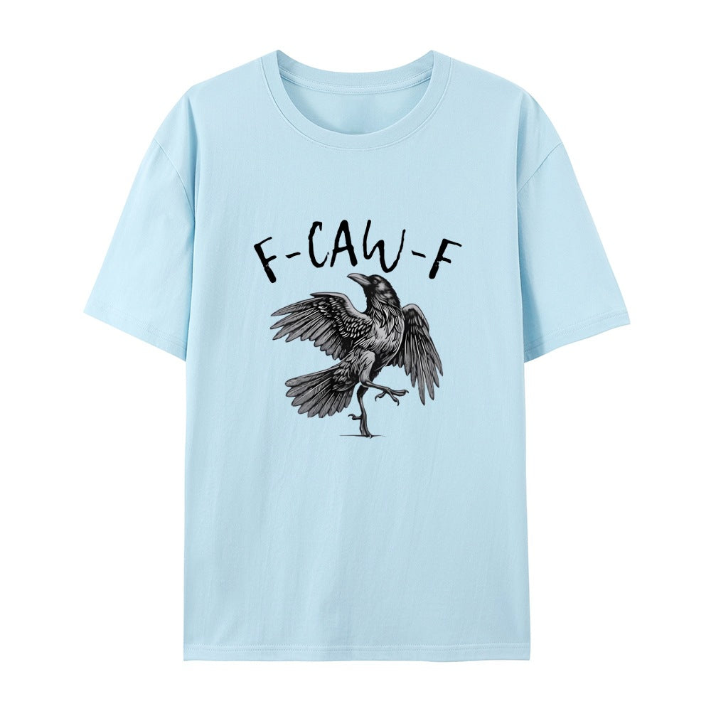 💥Surprise Price: Only £10.99!!🖤🐦‍⬛Humorous Crow Graphic T-Shirt – Say It With a Caw!
