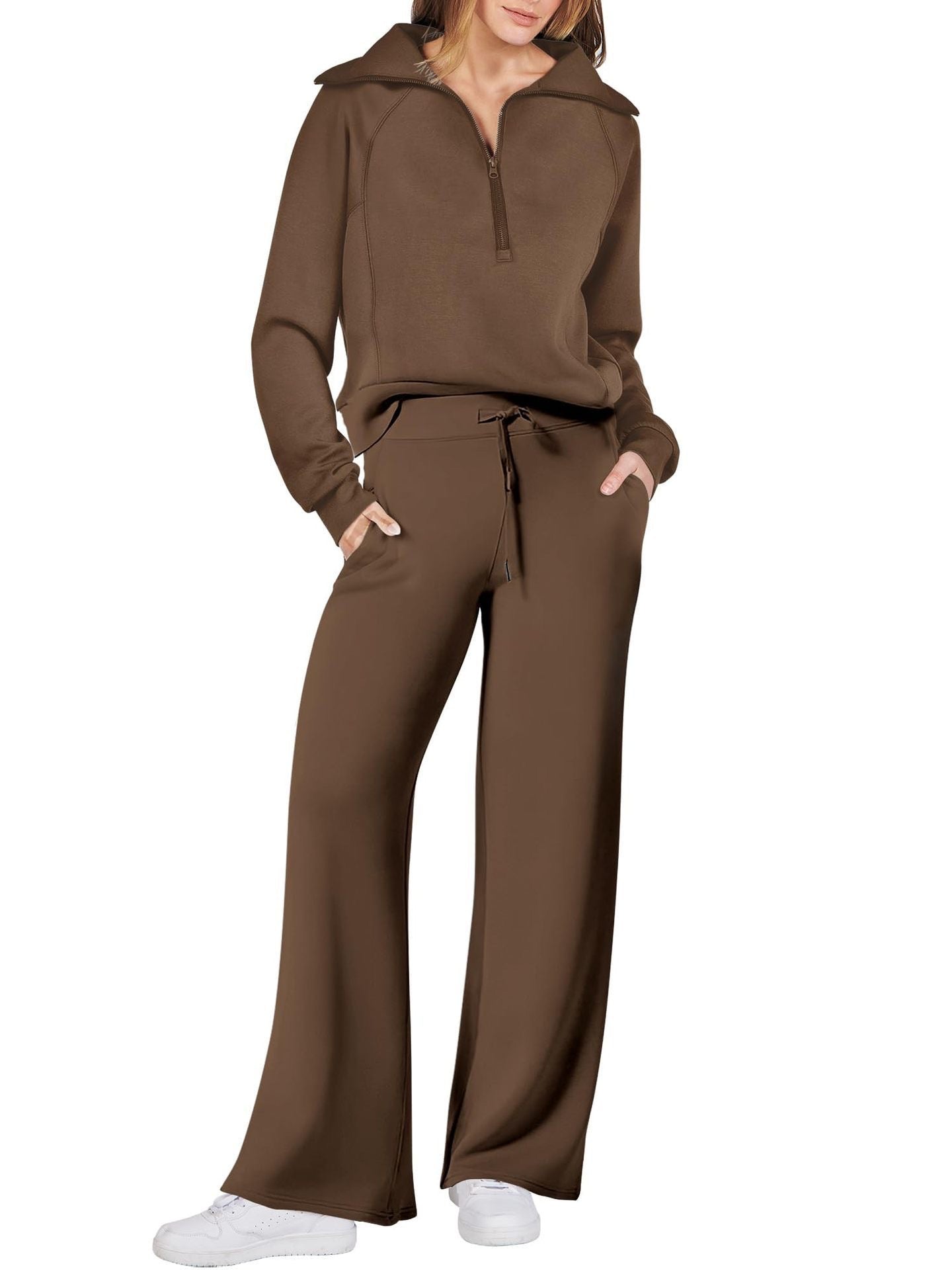 💝2026 HOT SALE 70% OFF!!⚡🎀Women's 2 Piece Casual Outfits Sweatsuit Set