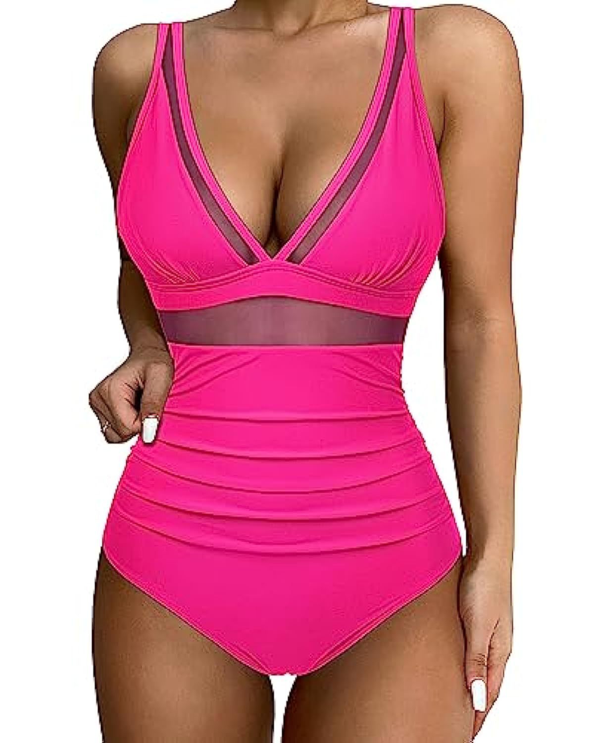 🏝️🏖️ Pre-Summer Sale 50% OFF🏝️Mesh Tummy Control Swimsuit4
