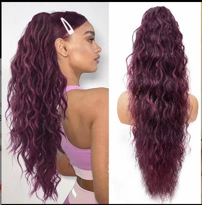 🫧🫧LAST DAY PROMOTION - 49%OFF🫧Curly Wavy Frizzy Hair Extension with Ponytail