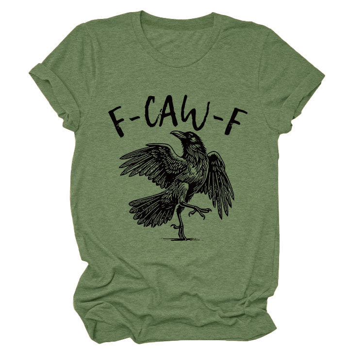 💥Surprise Price: Only £10.99!!🖤🐦‍⬛Humorous Crow Graphic T-Shirt – Say It With a Caw!