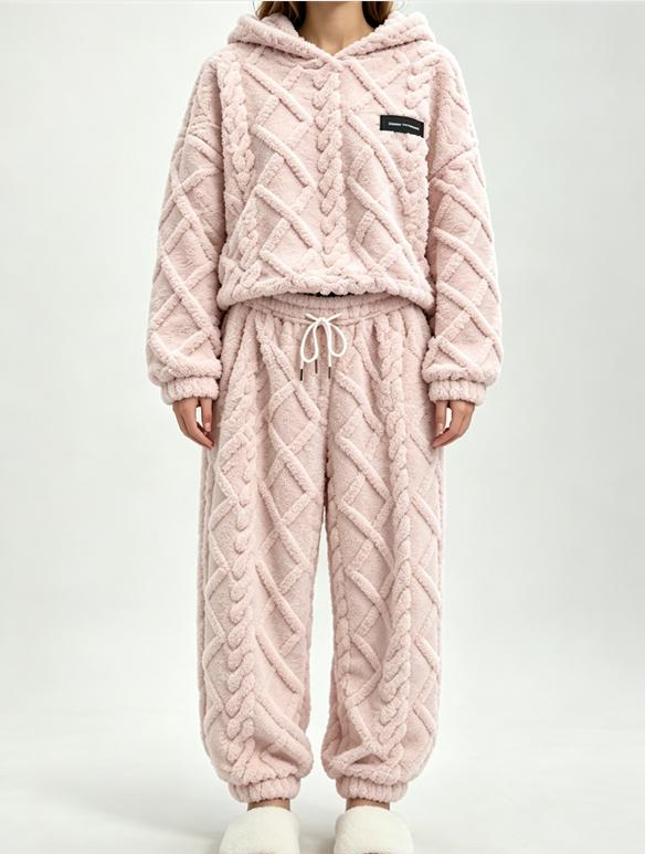 ❄️Hot Sale-70% OFF🧸 Women's 2-Piece Plush Fleece Set – Cosy Winter Style