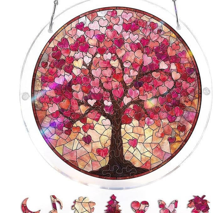 🔥LAST DAY SPECIAL PRICE: ONLY ￡10.99!! ☀️🛍️Acrylic Jigsaw Puzzle Suncatcher 80 Pieces