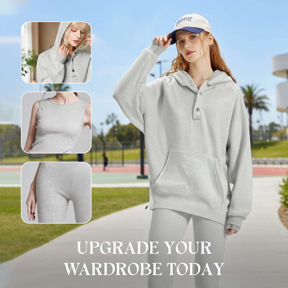 ⏳Time-limited Special £27.99⏰Hooded Casual & Fashionable Sweatshirt 3-Piece Set
