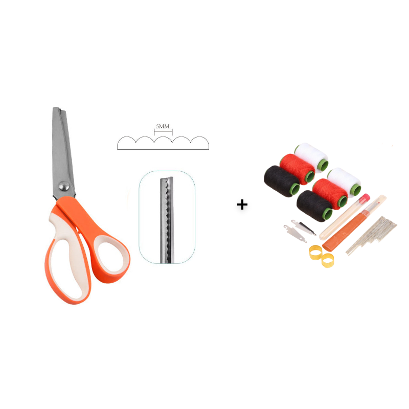 🥳2026 TOP PICK🥳 Pinking Shears Scissors – Stainless Steel, Ergonomic Cushioned Handles – Perfect for Sewing, Quilting & Scrapbooking! 🧵💨