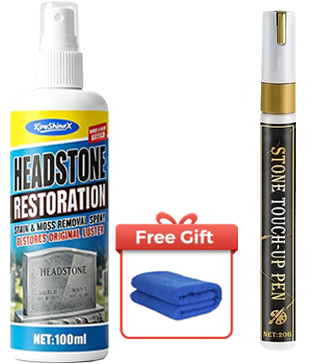 🏆LAST DAY SALE: ￡7.99!!  ⏰🎁Headstone Cleaning & Restoration Spray – Remove Stains Instantly