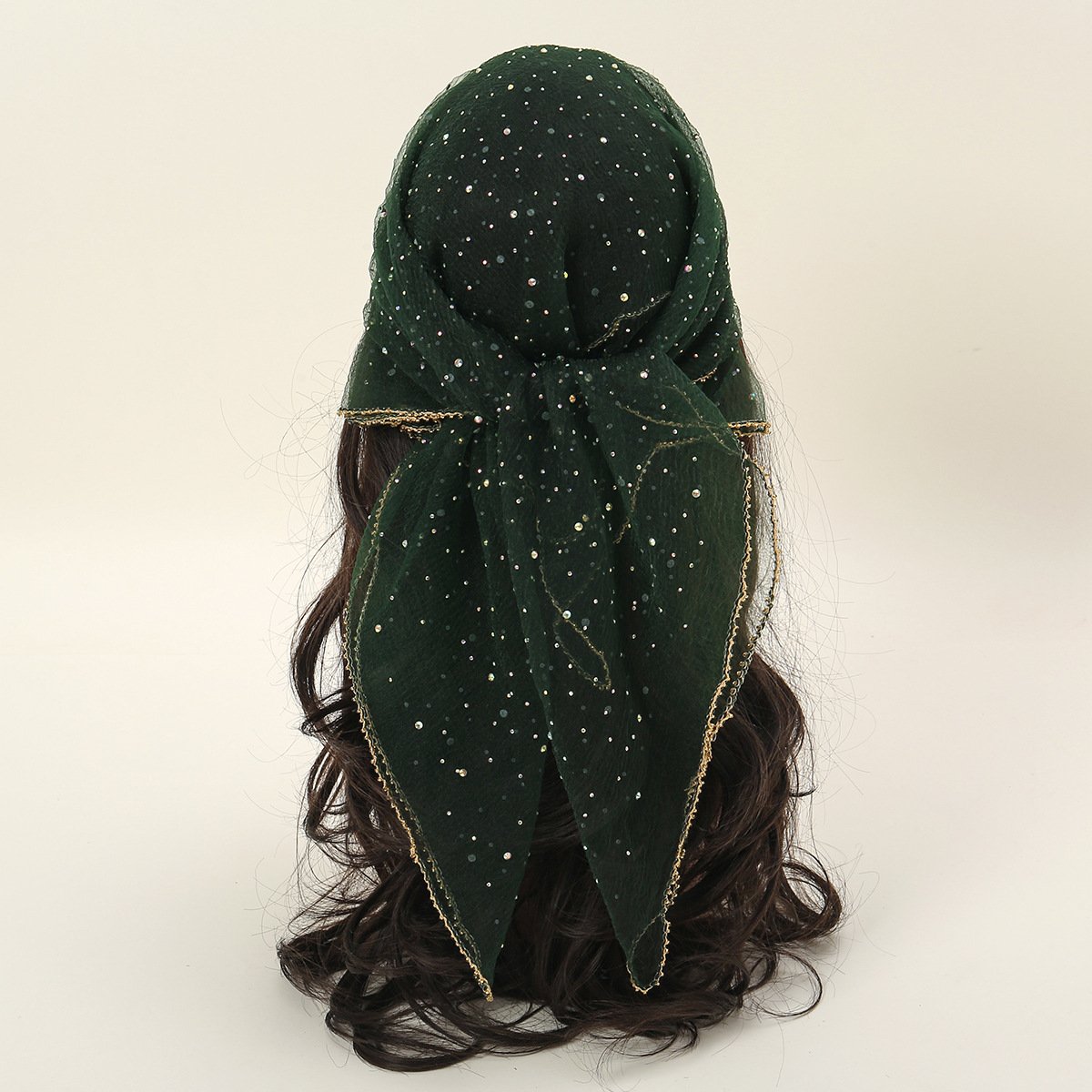 🔥 HOT SALE 49% OFF-Women's Glitter Decor Head Scarf