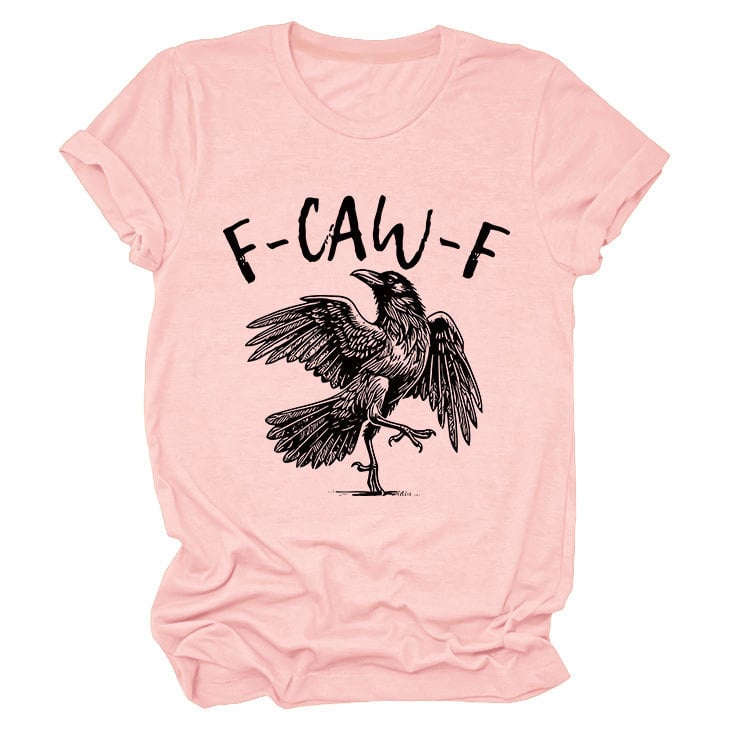 💥Surprise Price: Only £10.99!!🖤🐦‍⬛Humorous Crow Graphic T-Shirt – Say It With a Caw!