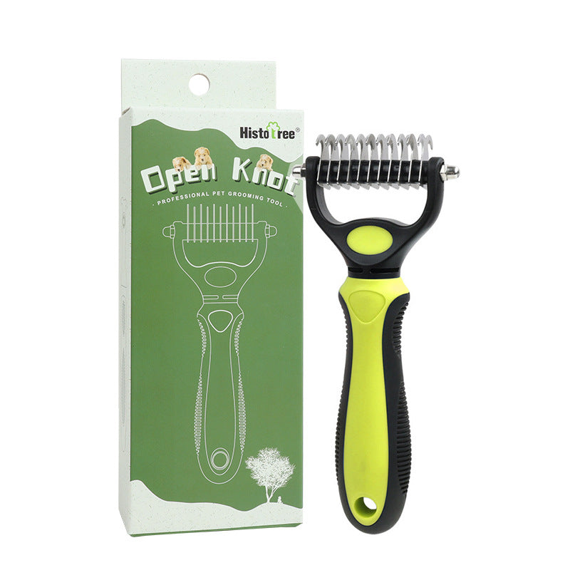 ⏳LAST DAY: Buy 2 Get 1 FREE! 🎉 #1 in UK Pet Grooming 2026 🏆Professional Double-Sided Deshedding Brush for Dogs & Cats – Reduces Shedding by 90%💪