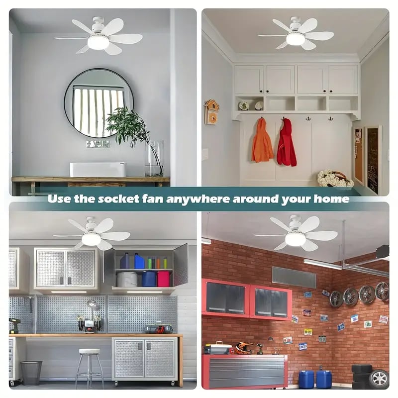 ⏳LAST DAY SALE 49% OFF🔥SmartBreez™ 40W LED Ceiling Fan Light – 20.5” Ultra-Quiet with Remote 🎯 | E27 + FREE B22 Adapter 🔌 | For Bedroom 😴, Kitchen 👩‍🍳 & Garage 🛠️ – UK Ready! 🇬🇧