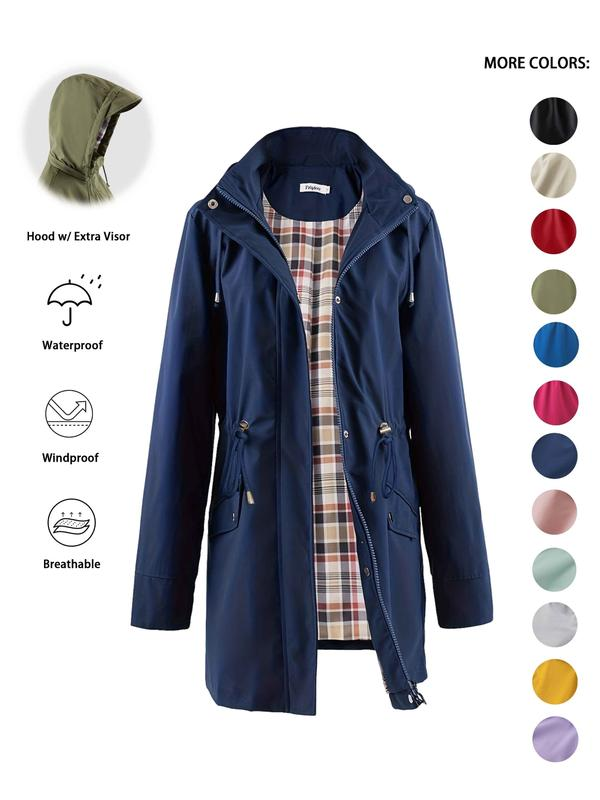 🔥This Week's Special Price:£25.99!!🧥💦Womens Chic. Lightweight. Waterproof Jacket🍃-Unleash Style and Durability in Any Storm!2
