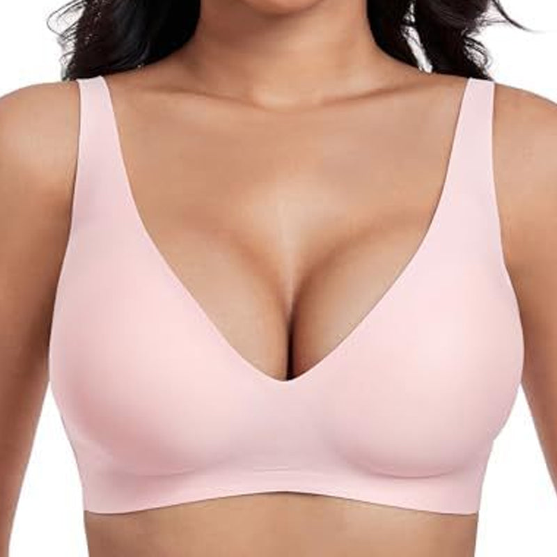 🥳2026 HOT SALE🥳💞50K+ SOLD!💕Womens Comfortable Wireless Bralettes Seamless Deep V Everyday Bra