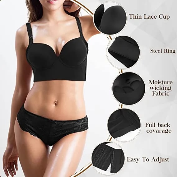 🏆2026 HOT SALE 49% OFF🔥Back Smoothing Underwire Push Up Bra