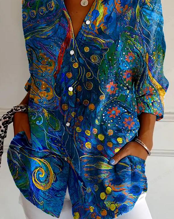 💖2025 NEW TYPE SALE 49% OFF💖-Chic Collared Long Sleeve Shirt