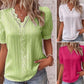 💕2025 HOT SALE 50% OFF 💕 V Neck Plain Lace Elegant Shirt