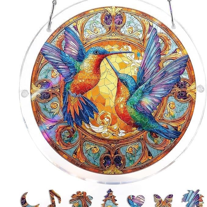 🔥LAST DAY SPECIAL PRICE: ONLY ￡10.99!! ☀️🛍️Acrylic Jigsaw Puzzle Suncatcher 80 Pieces