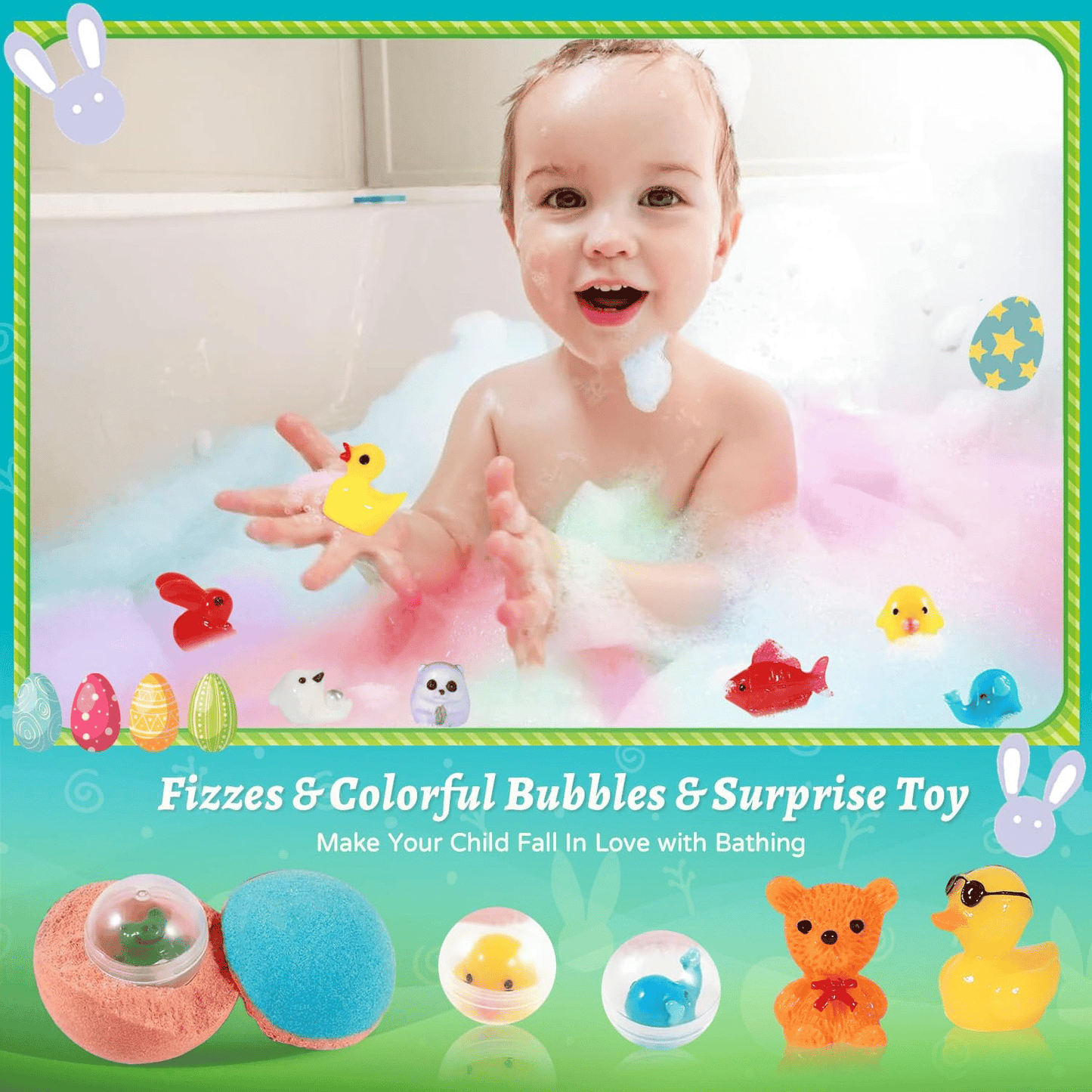 🛁Bath Bombs for Kids with Surprise Inside🥚✨