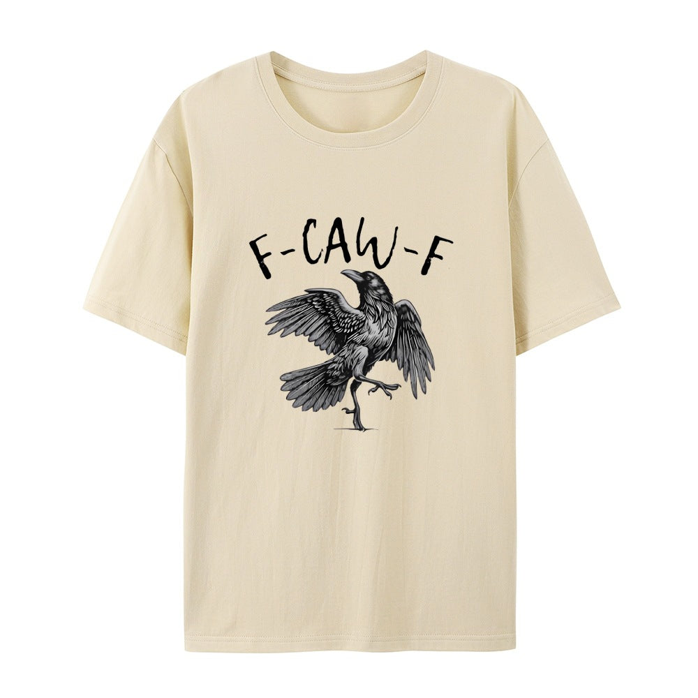 💥Surprise Price: Only £10.99!!🖤🐦‍⬛Humorous Crow Graphic T-Shirt – Say It With a Caw!