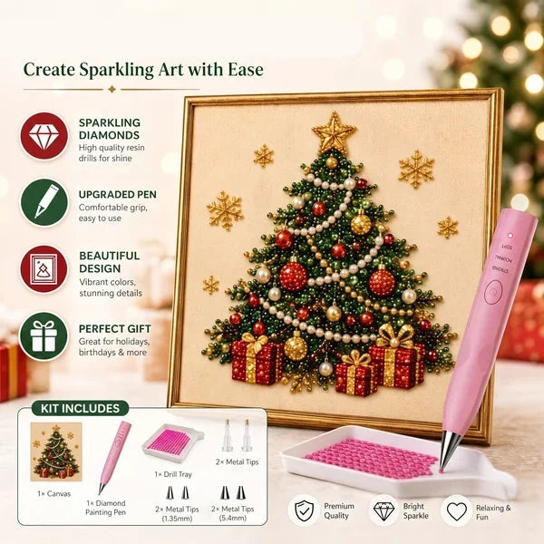 🎄Christmas Pre Sale ￡7.99!!⚡50K+ SOLD!🎅🧘Relaxing & Beginner-Friendly - 🎨💎DIY Christmas Pearl Art Kit