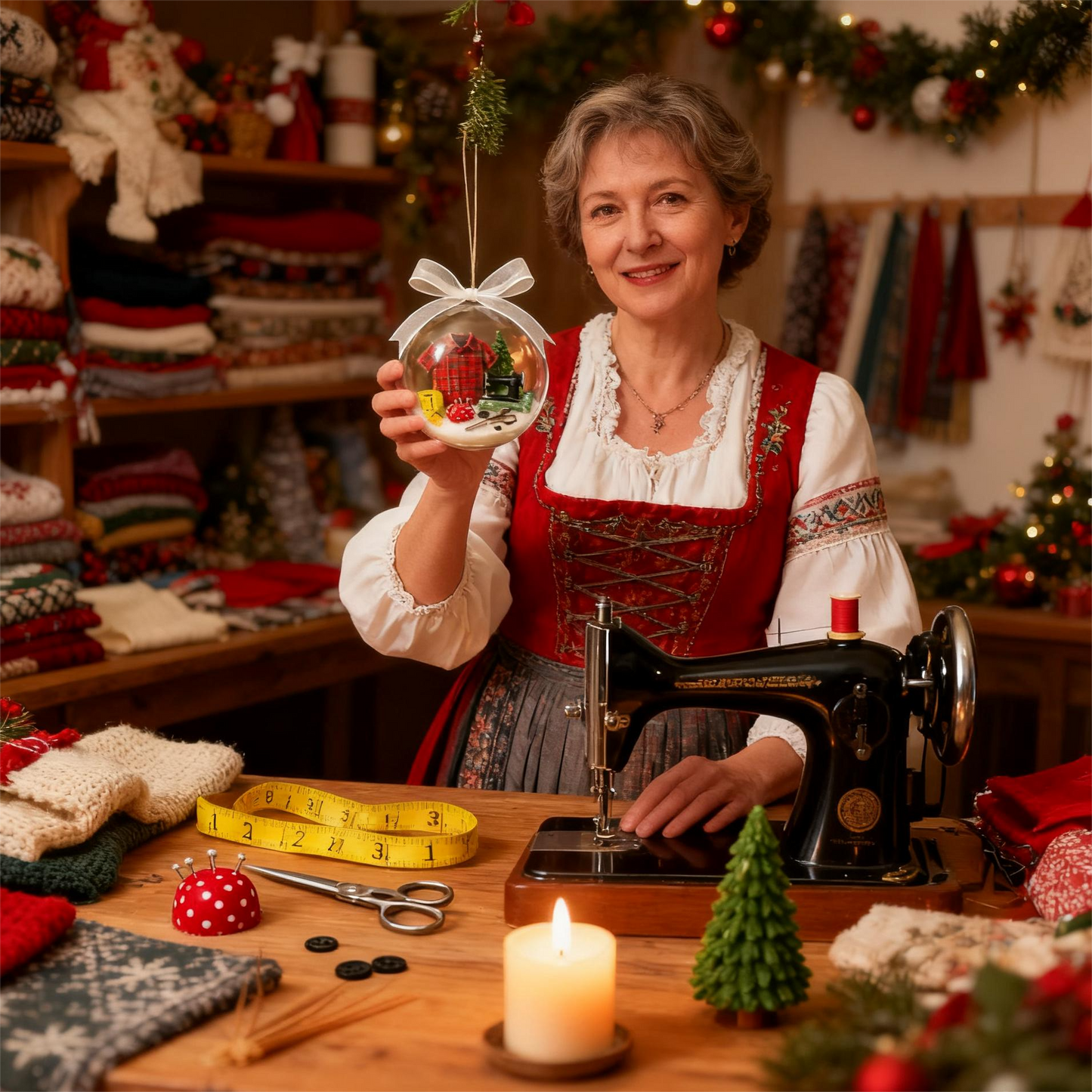 🔥Early Chrismas sale 49% off🔥🎄Holiday Sewing Snow Globe Ornament🎄