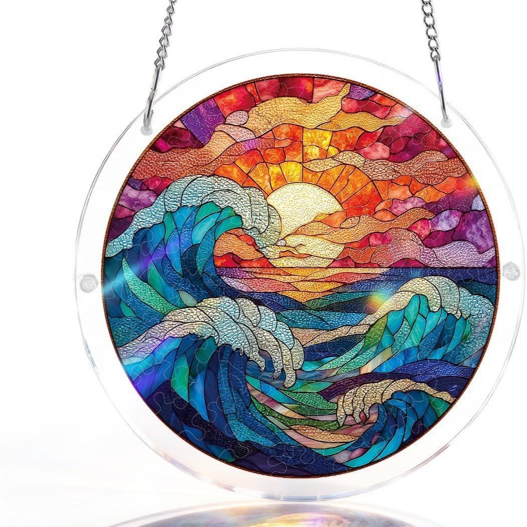 🔥LAST DAY SPECIAL PRICE: ONLY ￡10.99!! ☀️🛍️Acrylic Jigsaw Puzzle Suncatcher 80 Pieces