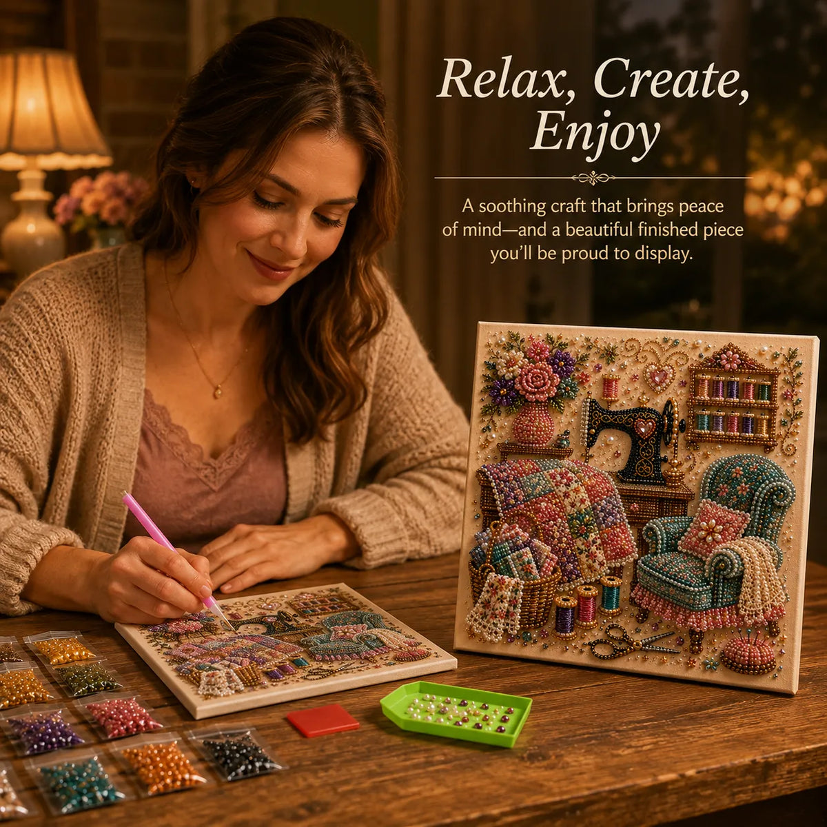 ✨70% OFF!!Ready for Christmas!🎅✨ Cozy Hobby Rooms 3D Diamond Painting Kit
