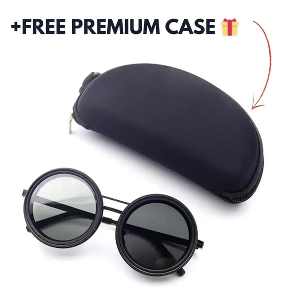 🔥2025 Hot Sale 49% OFF🔥Adjustable Tint Polarized Round Sunglasses