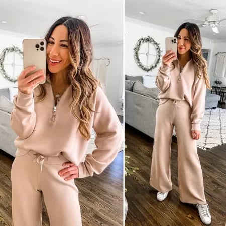 💝2026 HOT SALE 70% OFF!!⚡🎀Women's 2 Piece Casual Outfits Sweatsuit Set