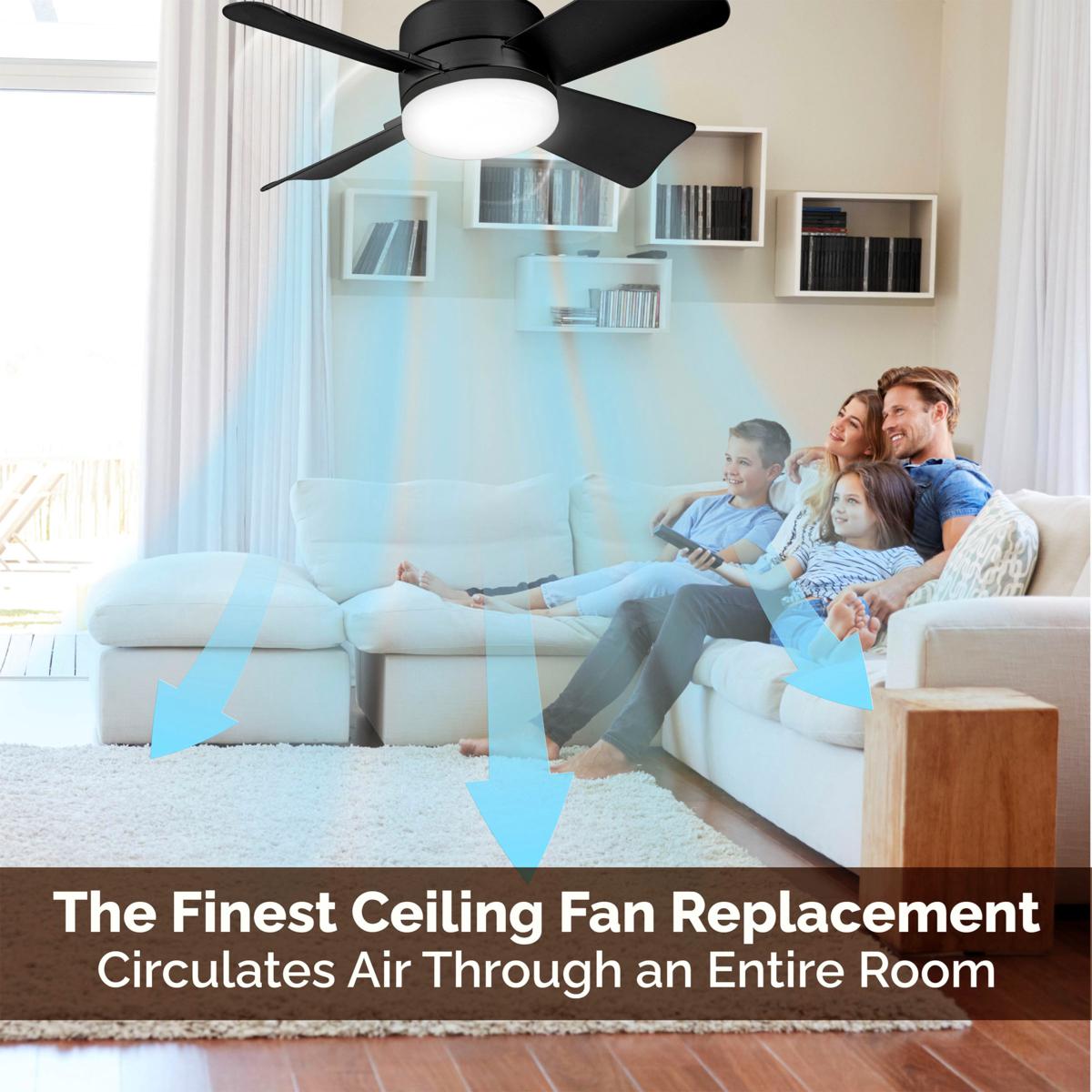 ⏳LAST DAY SALE 49% OFF🔥SmartBreez™ 40W LED Ceiling Fan Light – 20.5” Ultra-Quiet with Remote 🎯 | E27 + FREE B22 Adapter 🔌 | For Bedroom 😴, Kitchen 👩‍🍳 & Garage 🛠️ – UK Ready! 🇬🇧